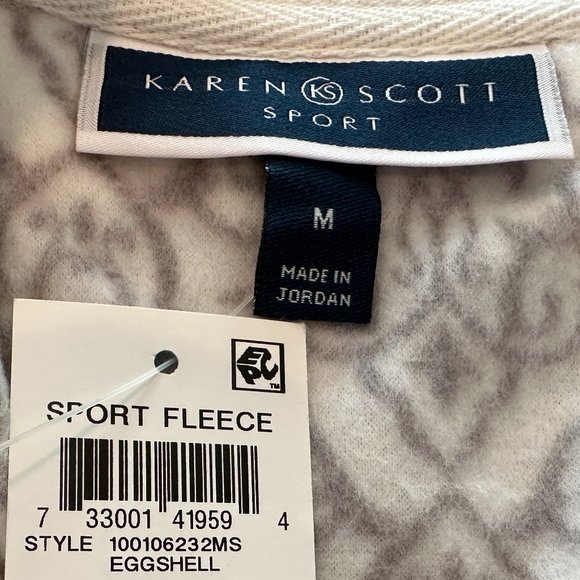 KAREN SCOTT Soft Fleece Pull Over Top - Medium - Picture 6 of 7